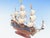 Exquisite Handcrafted Wooden Ship Model – Luxury Nautical Home Decor Statement Piece for Modern Interiors For Sale - Image 4 of 13