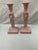 Contemporary Pair of Vintage Terra Cotta Candleholders With Lion Decoration For Sale - Image 3 of 7