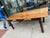 19th Century English Farm Table Dining Table With Satin Birch Top For Sale - Image 9 of 11