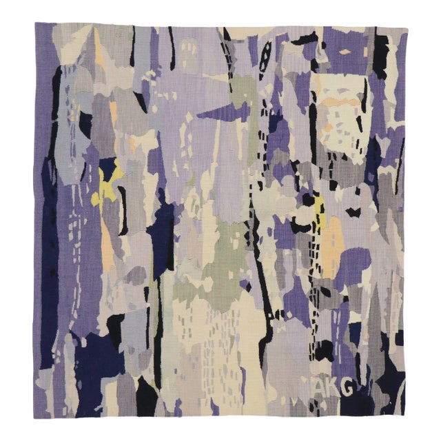 Vintage German Alice Koch-Gierlichs Tapestry Rug - 04'02 X 04'04 For Sale