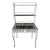 Vintage White Ornate Iron & Metal Table W/ Shelves - Bakers Rack or Patio Plant Stand For Sale