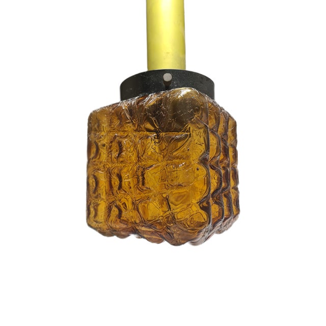 Vintage Figurative Glass Hanging Lamp, Poland, 1970s For Sale - Image 3 of 10