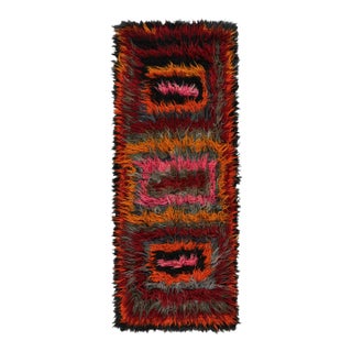 Vintage Tulu Runner Rug With Colorful Geometric Patterns, From Rug & Kilim For Sale