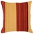 A one-of-a-kind handwoven wool kilim floor pillow featuring a golden ground with bold red and rust stripes. Fully...