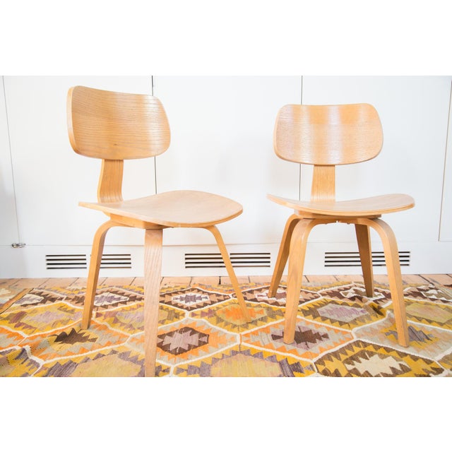 Vintage Style Wooden Side Chair Pair Chairish