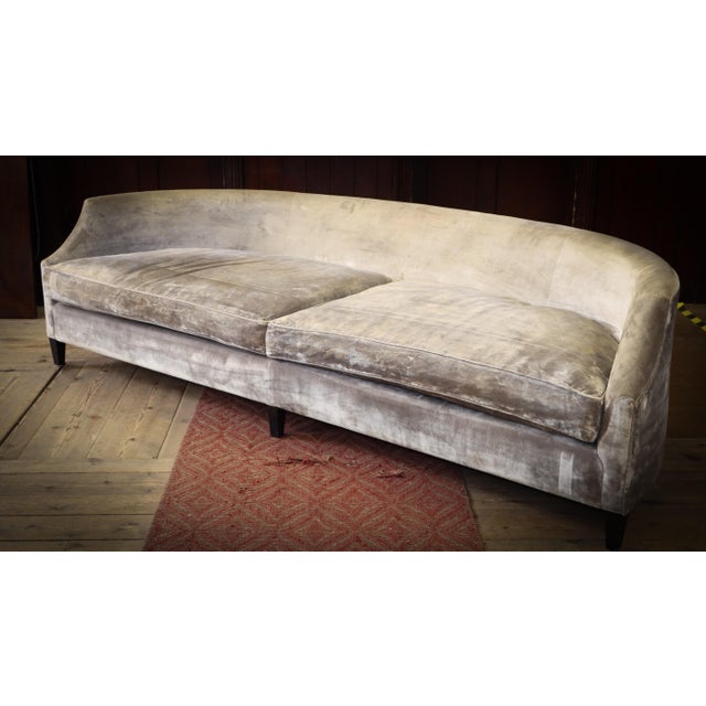 4-Seater Canapé in Champagne Velvet by Arthur Brett, 2010s For Sale - Image 13 of 17