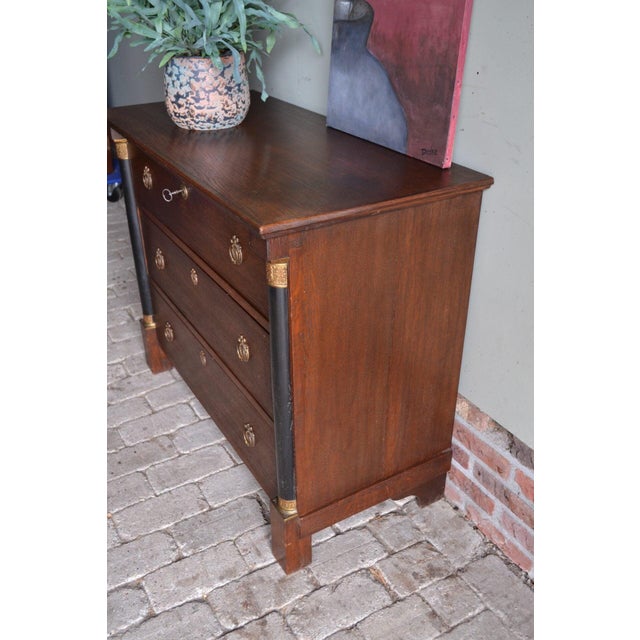 Oak Empire Chest of Drawers For Sale - Image 4 of 10