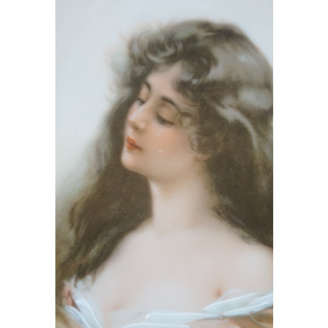 Antique Royal Vienna Mz Austria Constance Portrait Shadow Box Plate For Sale - Image 4 of 10