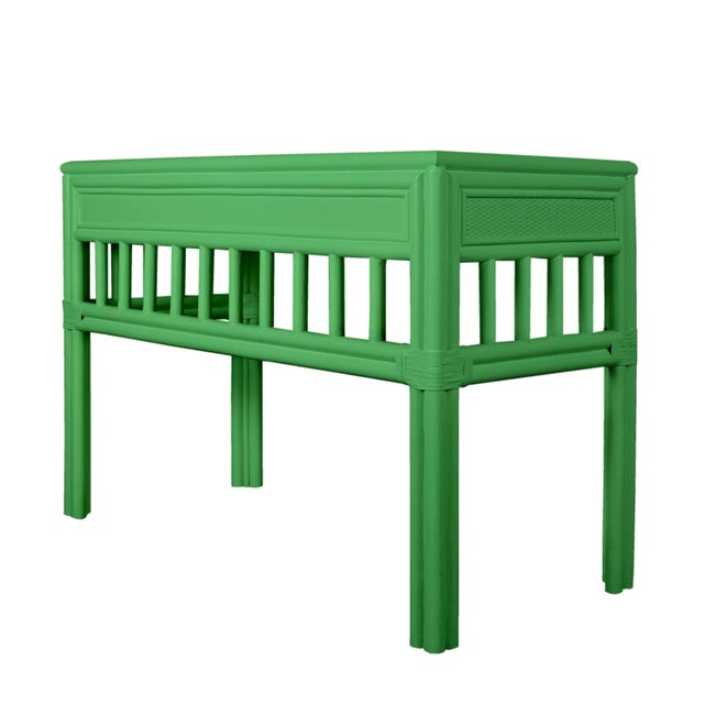 Not Yet Made - Made To Order Colony Desk, Bright Green For Sale - Image 5 of 9