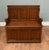 Jacobean Revival Oak Monk's Settle Bench, 1910s For Sale - Image 3 of 8