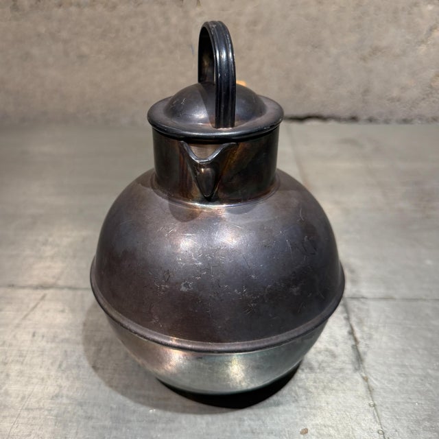 For your consideration, antique E.G. Webster & Sons silver plated teapot features a distinctively wrapped handle. The...