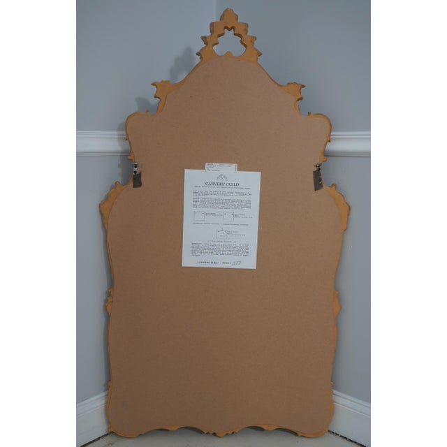 Carvers Guild Gold Finish Decorator Mirror For Sale - Image 9 of 10