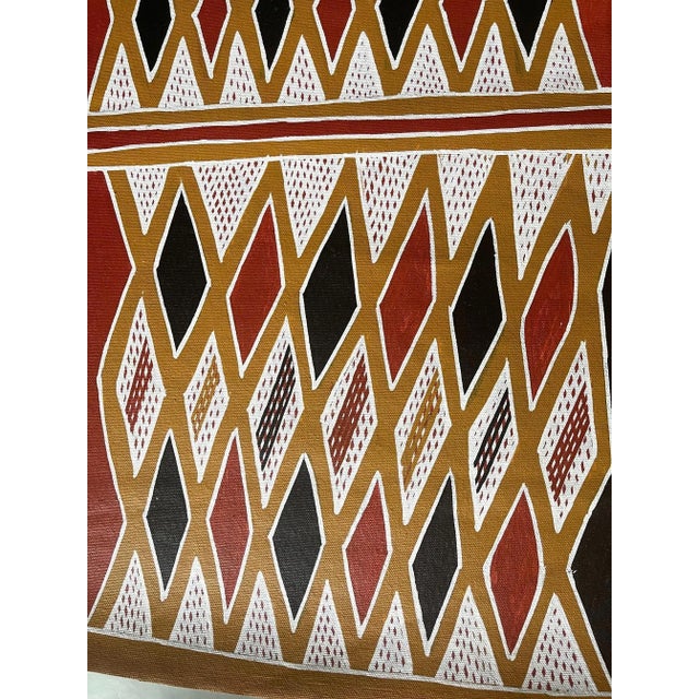 2000 - 2009 Aboriginal Body Painting Terrence Gurruwiwi Elcho Island, Australia For Sale - Image 5 of 11