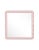 Contemporary Fleur Home Carnival Gras Square Mirror in Authentic Pink, 38x38 For Sale - Image 3 of 3