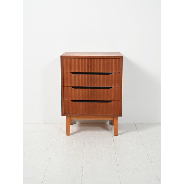 Small Scandinavian Mahogany Chest of Drawers, 1950s For Sale - Image 11 of 11