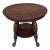 Antique Quartersawn Oak Round Tabouret Table With Glass Ball & Claw Feet For Sale