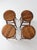 Brown Vintage Wood Farmhouse Stools Set of 4 For Sale - Image 8 of 14