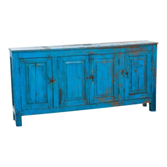 Late 19th Century Antique Blue French Server For Sale