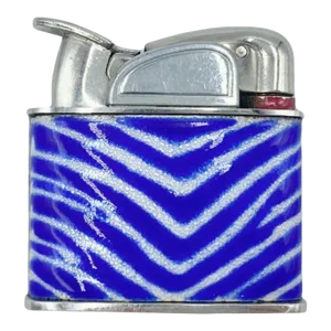 Vintage Mid 20th Century El Morocco Nightclub New York Nyc Blue Zebra Print Lighter