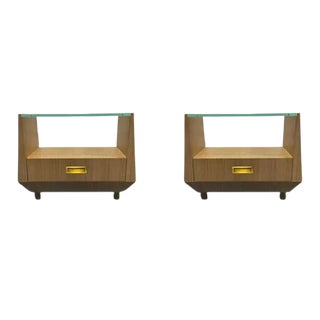 Baker Thomas Pheasant Gem Night Tables / Pair. For Sale