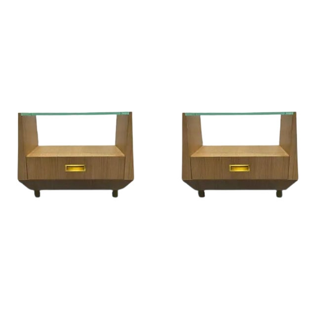 Baker Thomas Pheasant Gem Night Tables / Pair. For Sale