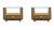 Baker Thomas Pheasant Gem Night Tables / Pair. For Sale