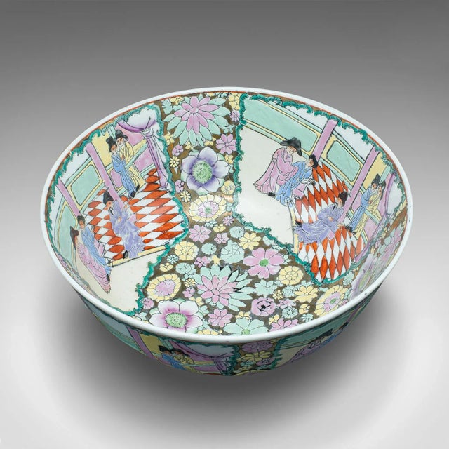 1900s Antique Victorian Chinese Ceramic Decorative Bowl For Sale - Image 6 of 12