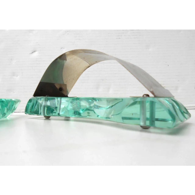 1930s Crystal Desk Set by Pietro Chiesa for Fontana Arte, 1930s, Set of 2 For Sale - Image 5 of 6
