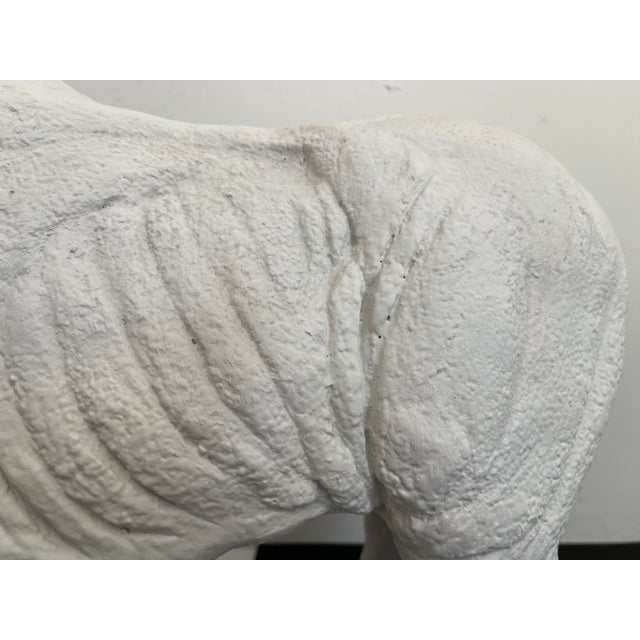 Plaster Rhinoceros Sculpture, C1970 For Sale - Image 6 of 12
