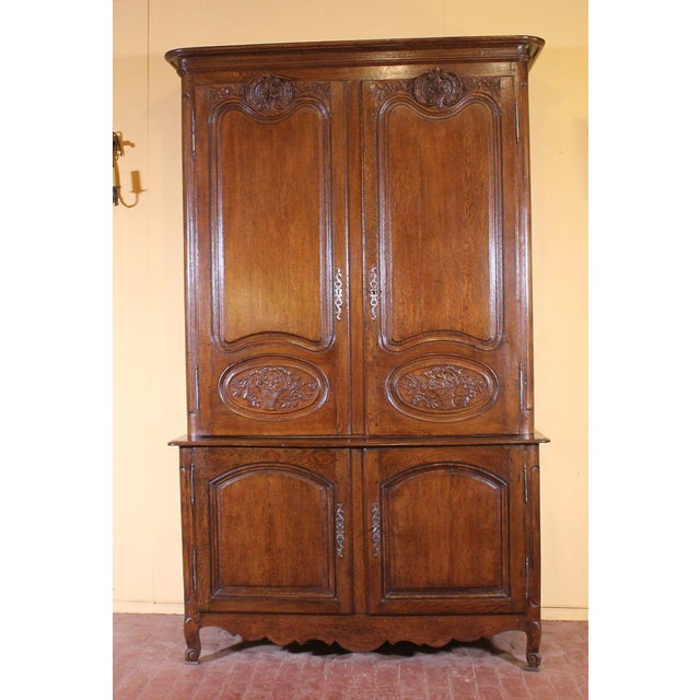 18th Century Louis XV French Oak Buffet For Sale - Image 10 of 10