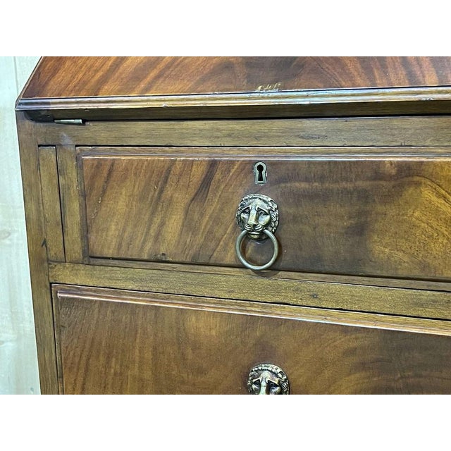 Vintage English Donkey Secretaire in Mahogany, 1930s For Sale - Image 15 of 17