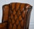 Set of Chesterfield Wingback Armchairs in Hand Dyed Brown Leather, 1960s For Sale - Image 9 of 18