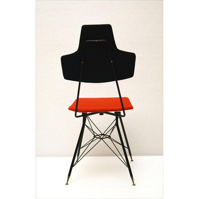 Italian Black & Red Dining Chairs, Set of 4 For Sale - Image 6 of 14
