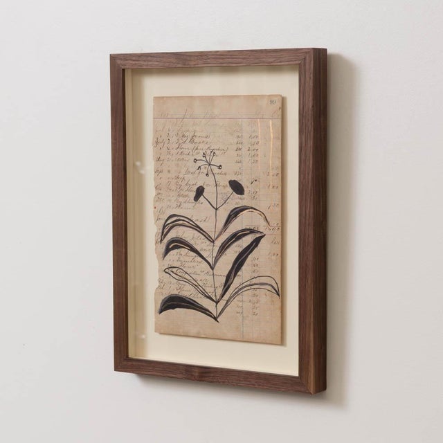 Feuilles Drawing by Afsoon Thayer For Sale - Image 4 of 9