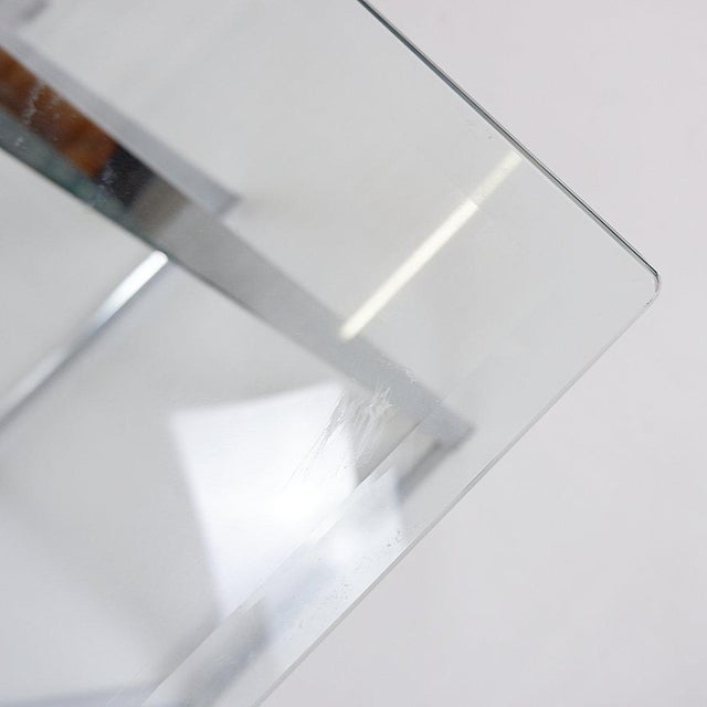 Vintage Chrome Trestle Desk, 1970s For Sale - Image 12 of 14