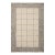Chris Loves Julia x LoloiFrancis Cream / Black 18" x 18" Sample Rug For Sale