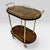 Mid-Century Modern Mid-Century Modern Italian Serving Trolley Bar Cart in Lacquered Goatskin Parchment, 1960s For Sale - Image 3 of 18