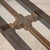 Wood Vintage Brutalist Iron, Brass & Wood Console Table W/ Thick Beveled Glass Insert For Sale - Image 7 of 18