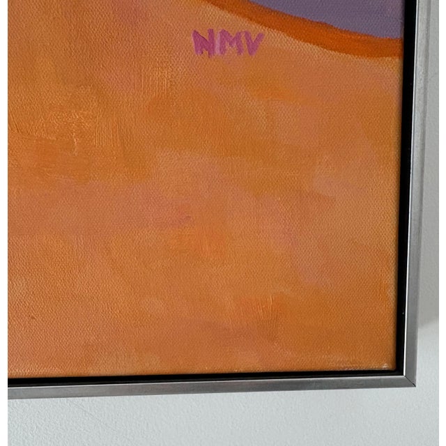 Wood “A Tree in the Meadow” Oil on Canvas by Nancy M. Vignola - For Sale - Image 7 of 8