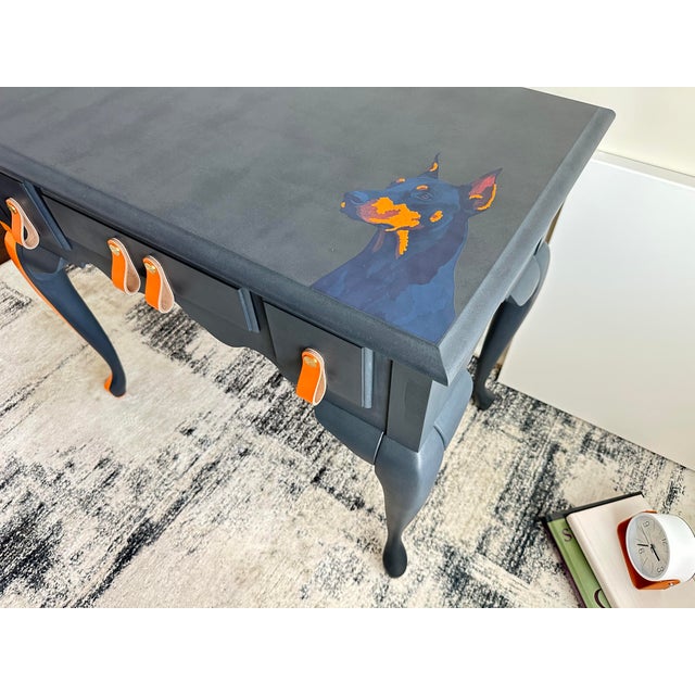 One of a Kind Doberman Statement Table For Sale - Image 12 of 16