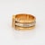 1990s 1997 C De Cartier Diamond Ring 54 Size 6.75 18k Gold Band Signed Jewelry For Sale - Image 5 of 7