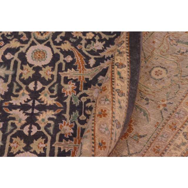 Charcoal Boho Chic Charcoal/Gray Wool Rug - 8'2'' X 10'1'' For Sale - Image 8 of 10