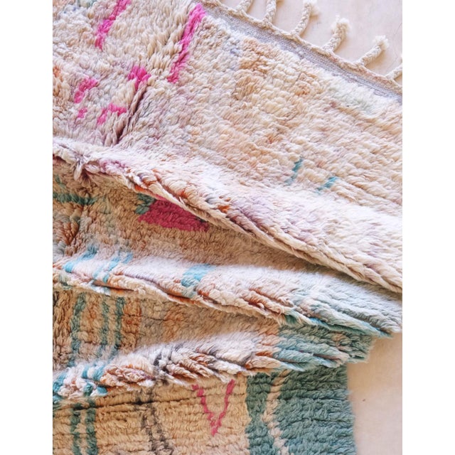 Contemporary Teal and Neutral Rug - 8.6 X 5.3 Ft For Sale - Image 3 of 8