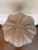 Contemporary coastal decorative sculpture inspired by a sea urchin shell, featuring a soft ivory finish with sculpted...