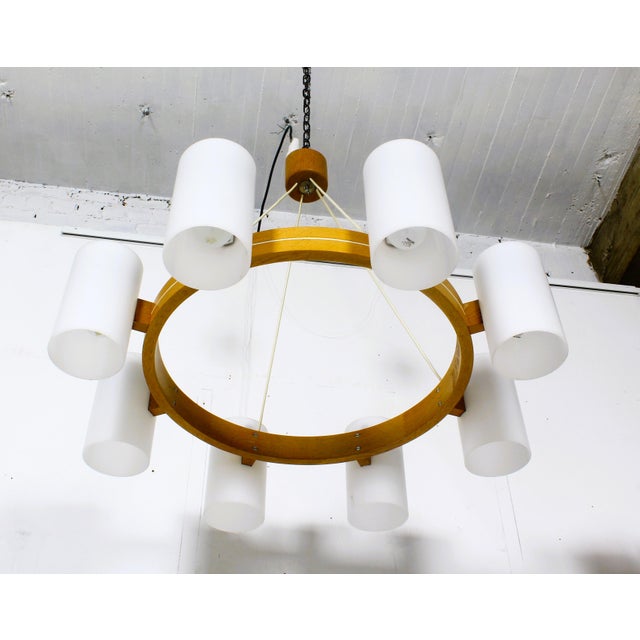 Large Vintage Chandelier by Uno & Östen Kristiansson for Luxus, 1960s For Sale - Image 4 of 9