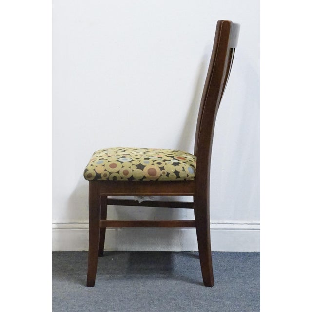 Early 21st Century Bassett Furniture Cherry Traditional American Empire Style Dining Side Chair For Sale - Image 5 of 10