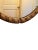 Art Deco 1920's French Art Deco Oval Wooden Mirror For Sale - Image 3 of 5
