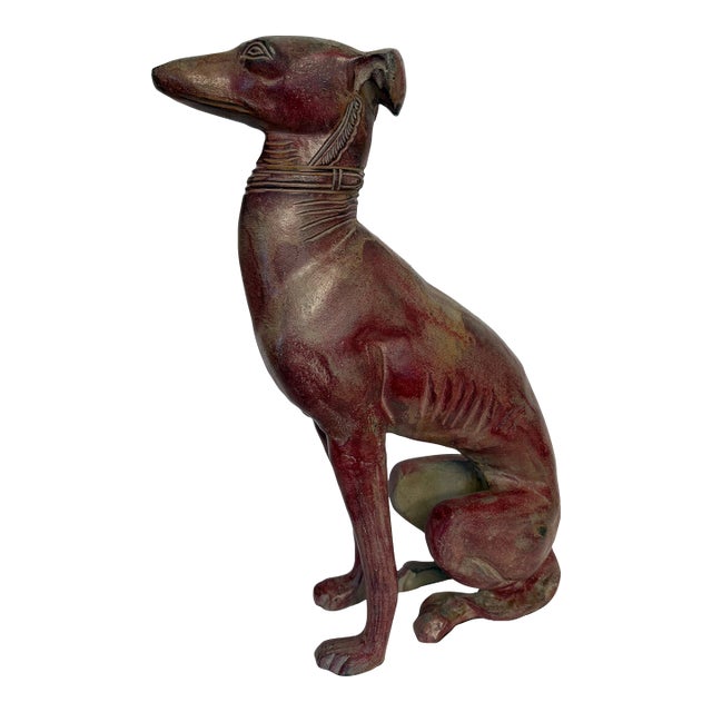Vintage Art Deco Style Whippet Sculpture For Sale