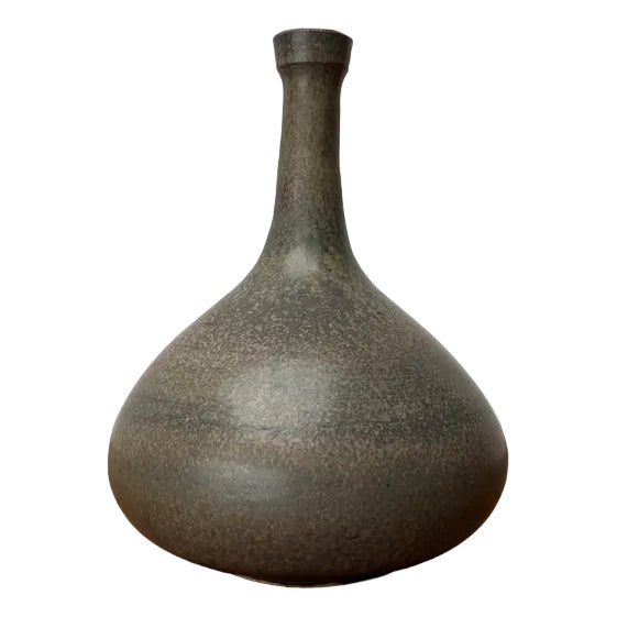 Mid-Century Minimalist Studio Pottery Vase by Mathies Schwarze, Germany ...