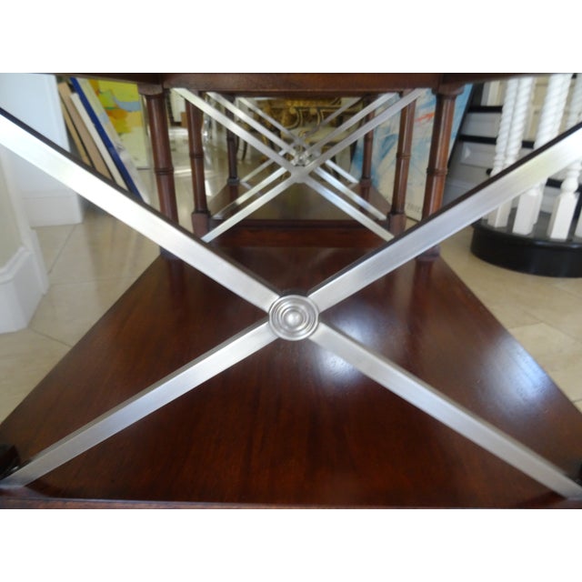 Brown Pair of Ethan Allen Regency End Tables or Nightstands For Sale - Image 8 of 12